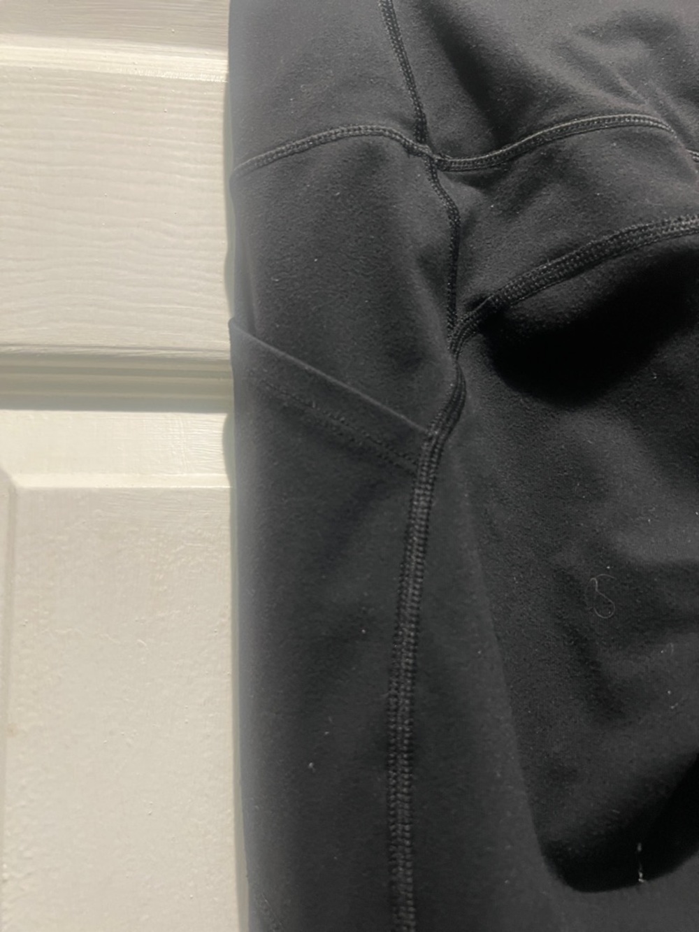 VSX Black Athletic Leggings with Subtle Logo Accent - Picture 6 of 6